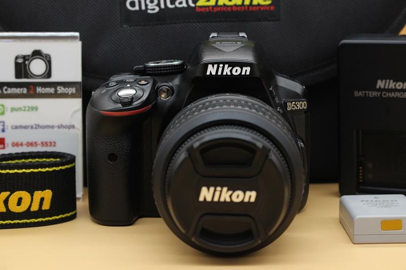 ขาย Nikon D5300 + Lens 18-55mm VR สภาพสวย อดีตประกันร้าน เมนูภาษาอังกฤษ มีWIFIในตัว จอปรับหมุนได้ จอติดฟิล์มแล้ว ชัตเตอร์ 4,869รูป อุปกรณ์พร้อมกระเป๋า  อุป